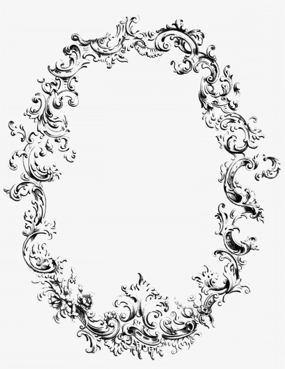 Vintage Oval Frame Vector at Vectorified.com | Collection of Vintage ...