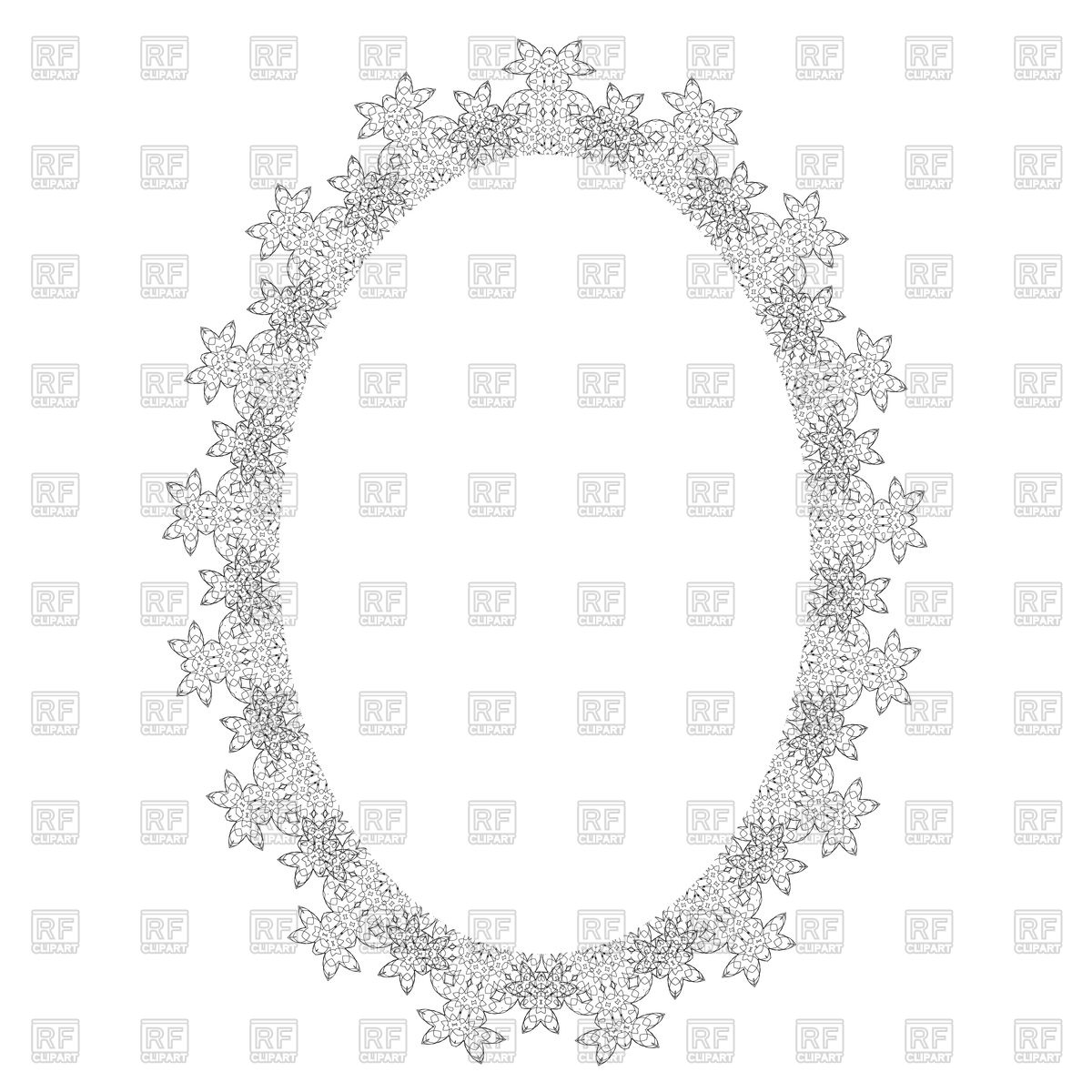 1200x1200 Vintage Oval Frame Vector Image Of Borders And Frames
