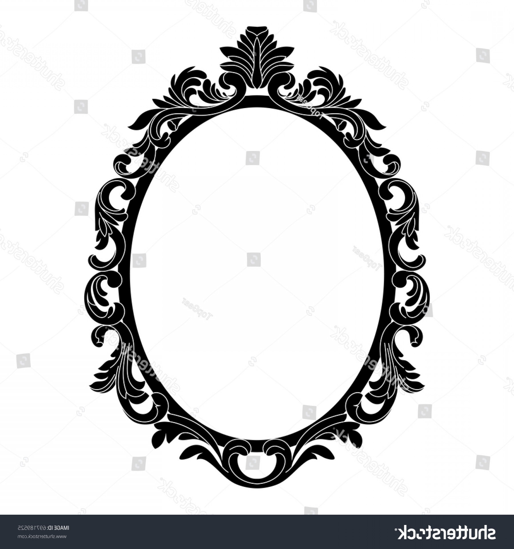 1800x1920 Vintage Oval Pattern Frame Decorative Mirror Soidergi