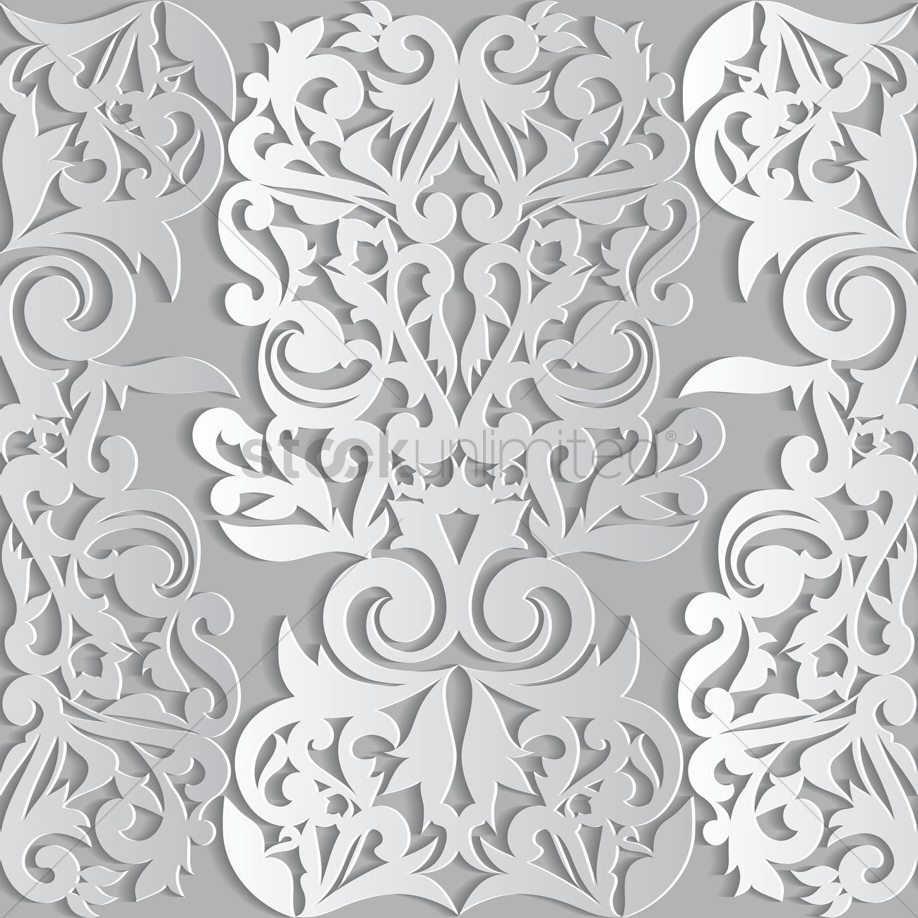 1300x1300 Vintage Pattern Background Vector Image