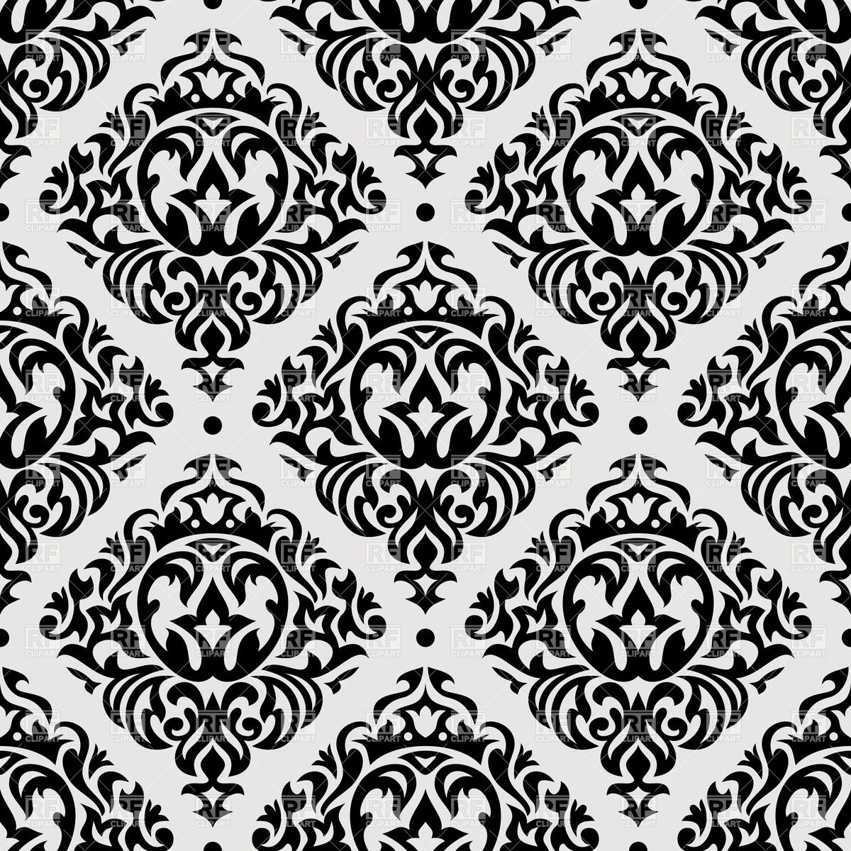 1200x1200 Vintage Seamless Pattern Vector Image Of Backgrounds, Textures