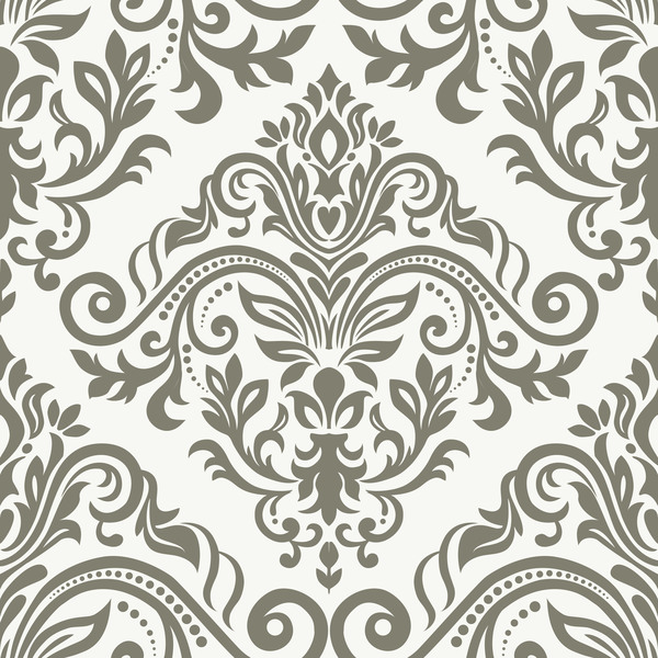 600x600 Baroque Ornament Pattern Seamless Vector Vintage Design Free