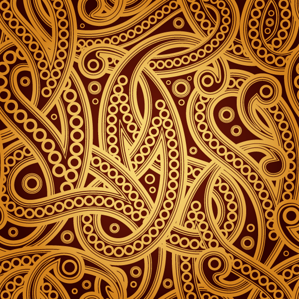 600x600 Free Vector Vintage Paisley Pattern Background
