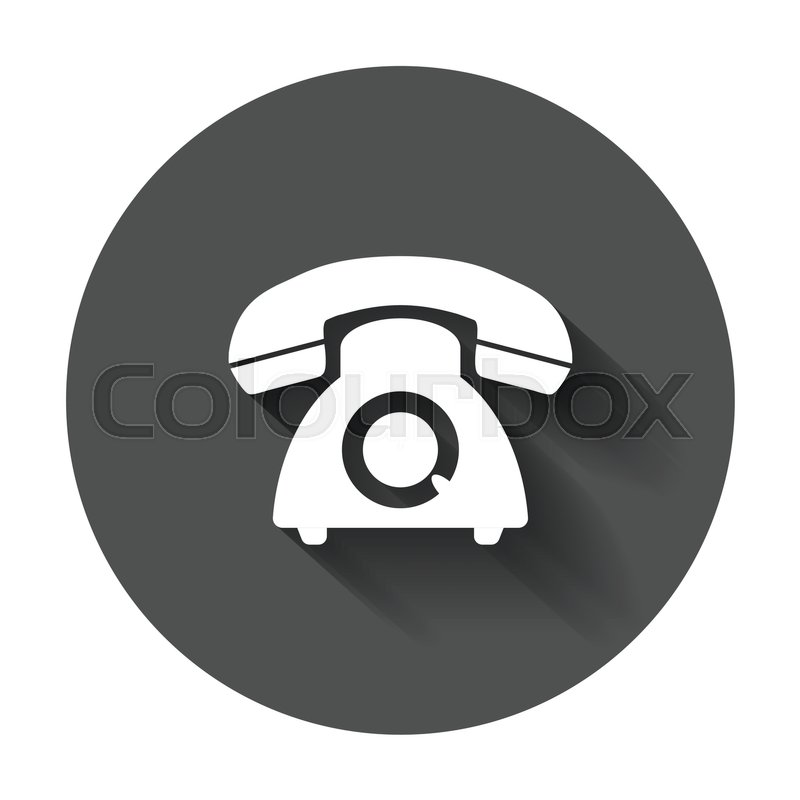 800x800 Phone Vector Icon Old Vintage Stock Vector Colourbox