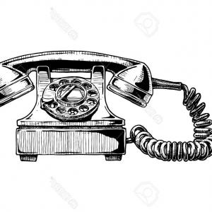 300x300 Phototelephone Icon Red Vector Old Rotary Dial Vintage Phone