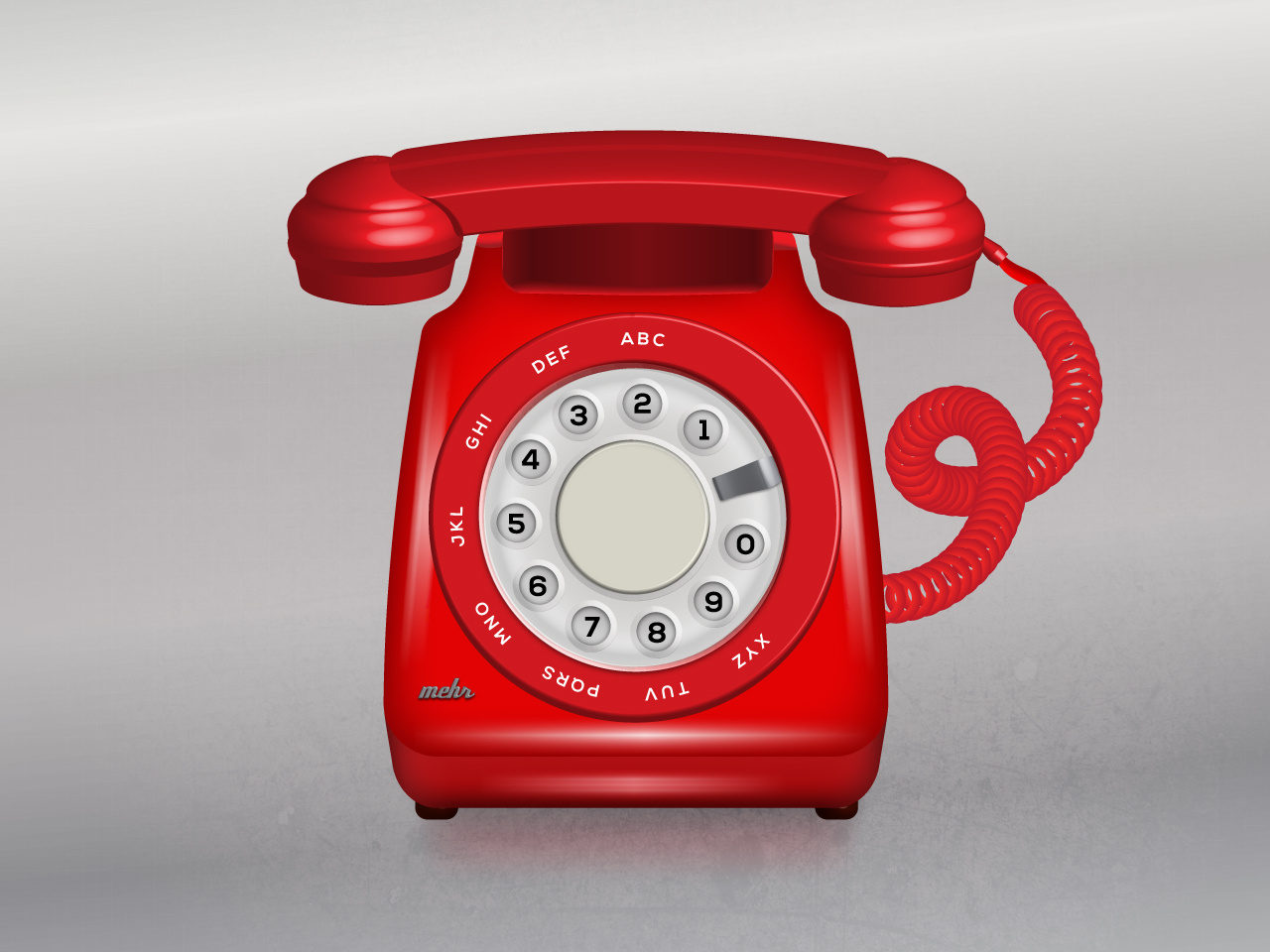 1280x960 Vintage Phone Vector