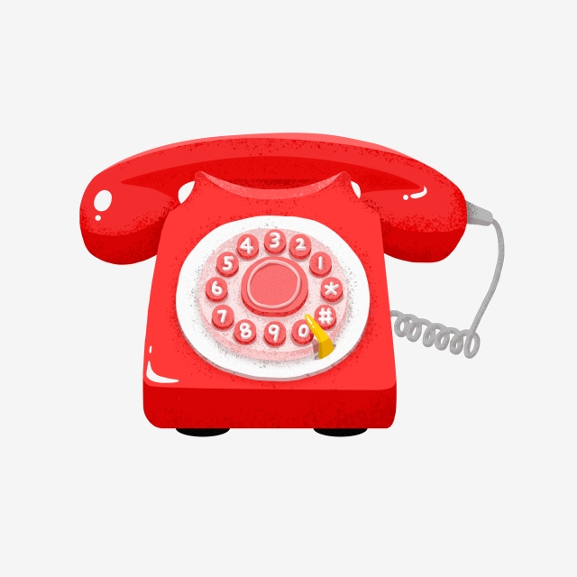 640x640 Vintage Rotary Dial Phone Vector, Element, Free, Vector