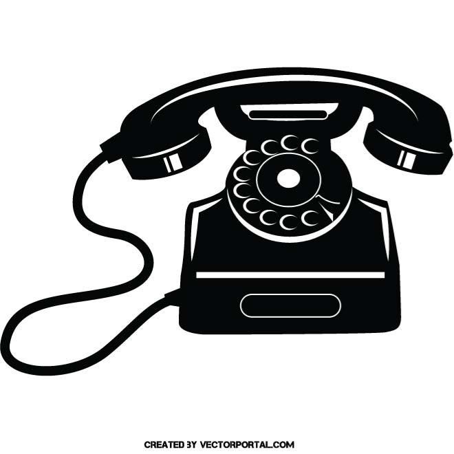 660x660 Vintage Telephone Vector Image Various Vectors