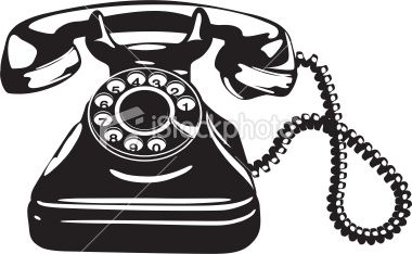 380x234 Retro Illustration Of A Phone, Made In Adobe Illustrator, Each