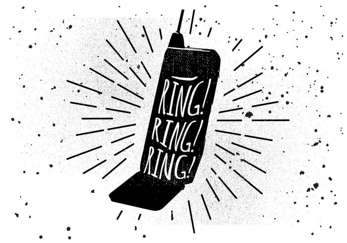 700x490 Free Vintage Mobile Phone Vector Illustration