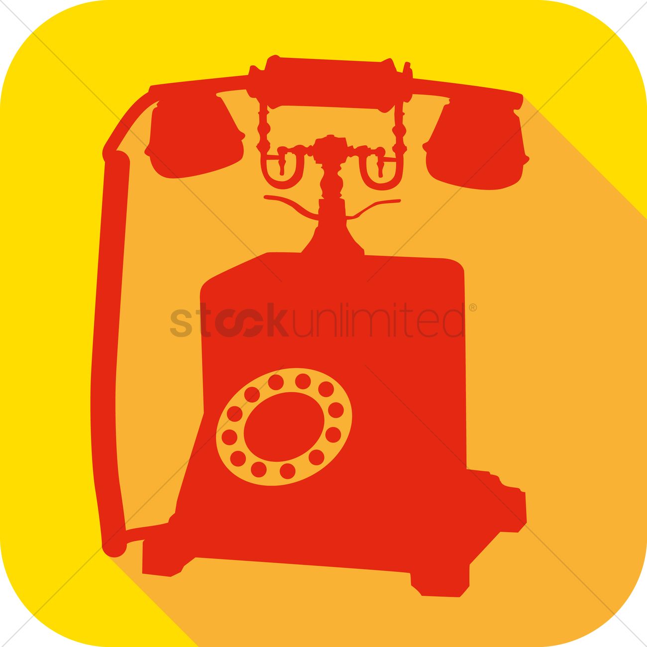 1300x1300 Free Vintage Phone Vector Image