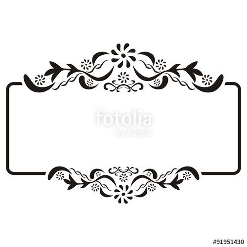 500x500 Square Vintage Frame Vector Frames And Vignette For Design