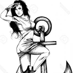 300x300 Stock Illustration Large Pinup Collection Girl Vector Image Soidergi