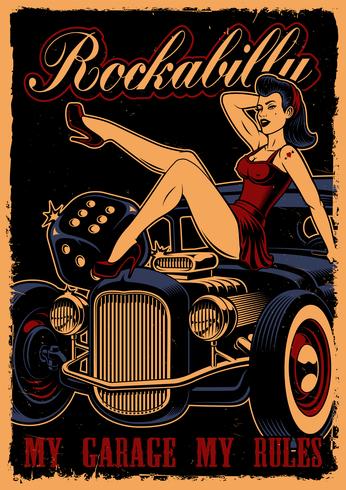 Vintage Pin Up Girl Vector At Vectorified Com Collection Of Vintage