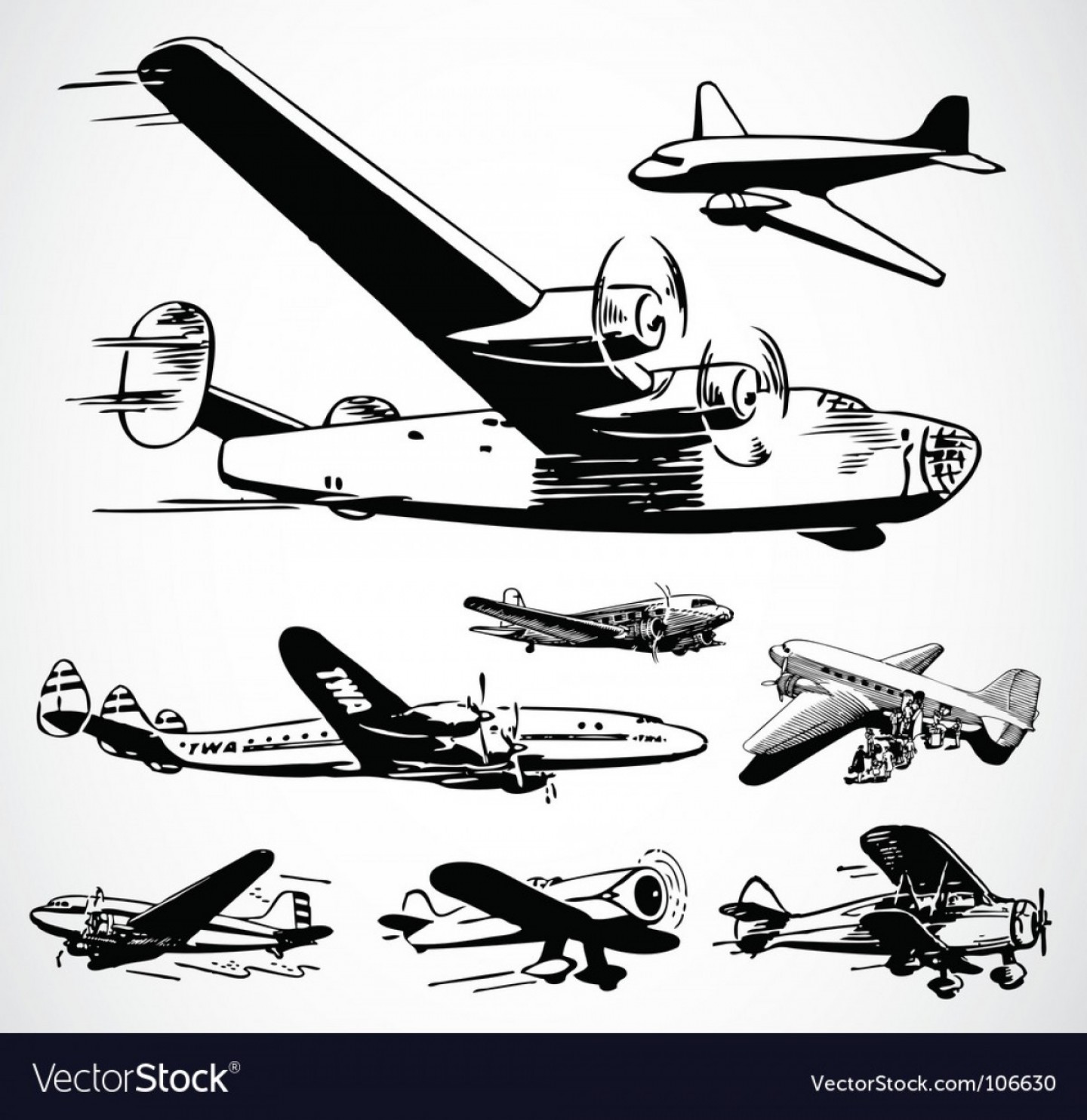 1440x1484 Vintage Airplane Vector Art Soidergi