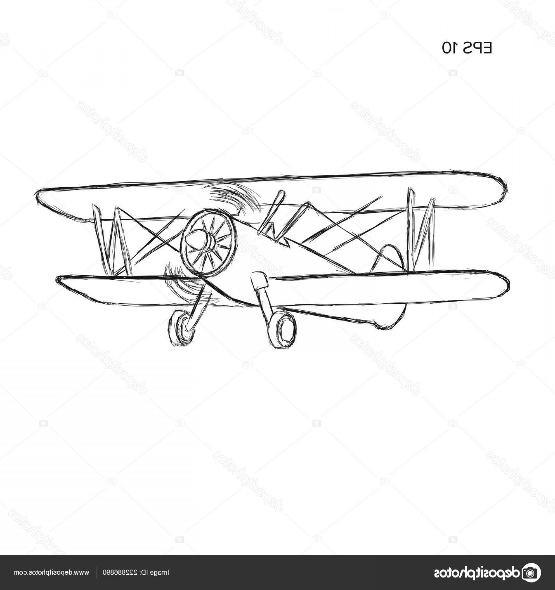 1920x2040 Vintage Biplane Vector Graphics Catchsplace