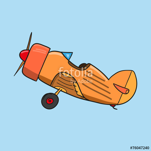 500x500 Vintage Plane Vector Illustration Stock Image And Royalty Free