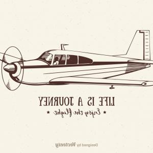 300x300 Flying Vintage Plane With The Banner Vector Studiogrfx