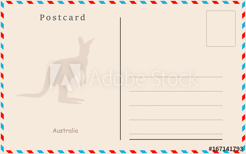 500x314 Vintage Postcard Vector Design Sountries Of The World Australia
