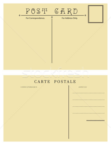 462x600 Backside Of Vintage Postcard Vector Illustration Constantine