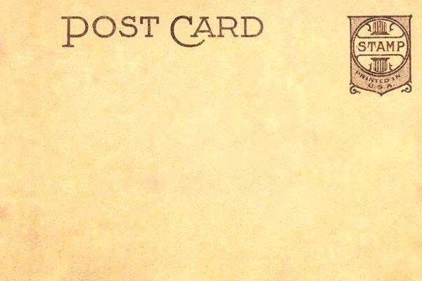 600x400 Free Vintage Postcard Templates Wallpaper Background Template