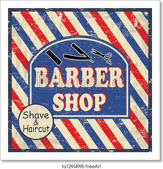 Free Art Print Of Barber Shop Vintage Poster Barber Shop Vintage 561x581 Free Art Print Of Barber Shop Vintage Poster Barber Shop Vintage