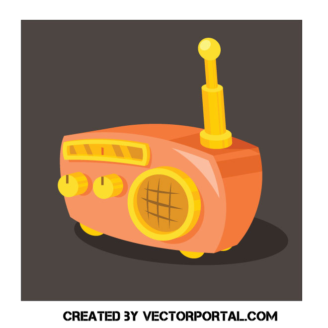 660x660 Red Vintage Radio