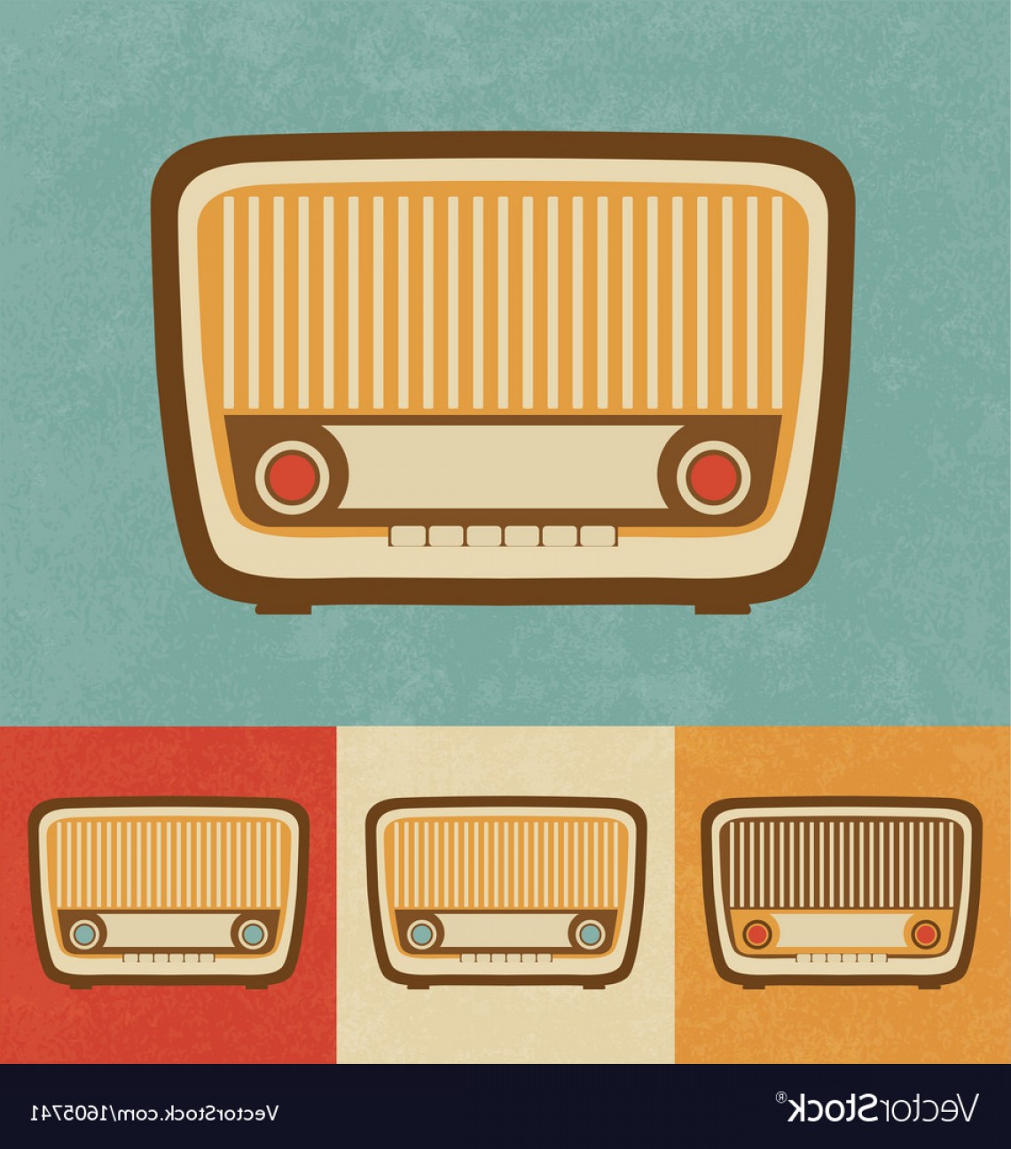 1140x1296 Retro Icons Old Radio Vector Catchsplace