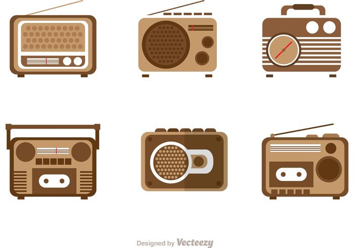 700x490 Retro Radio Vectors Pack
