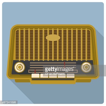 416x416 Retro Vintage Radio Vector Icon Premium Clipart