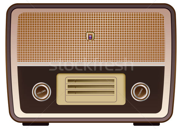 600x428 Vintage Radio Vector Illustration Miro Kovacevic