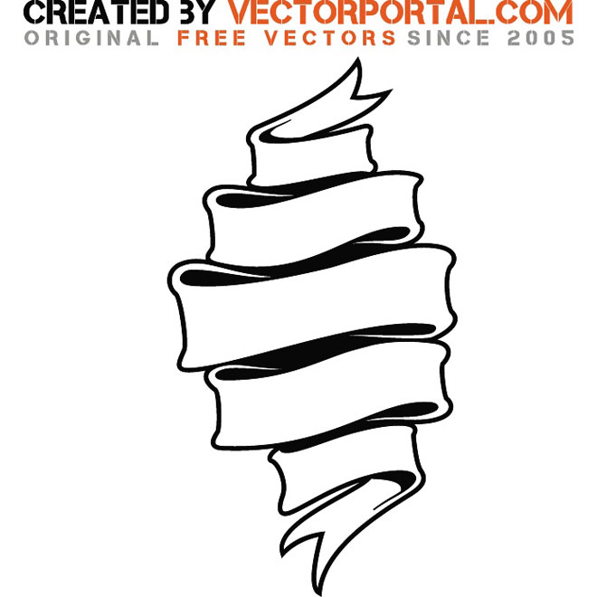 660x660 Vintage Ribbon Vector Image