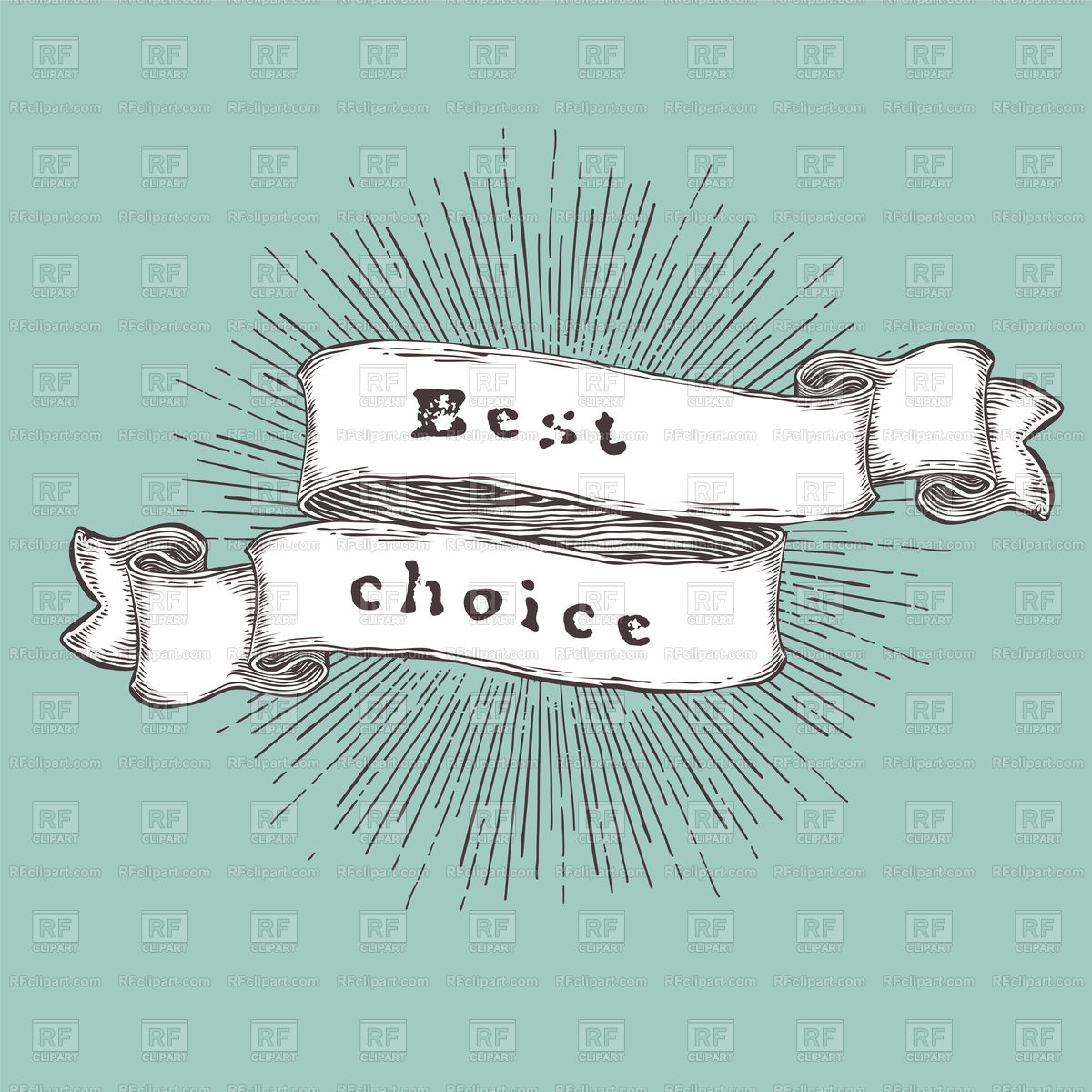 1200x1200 Best Choice Words In Vintage Ribbon Vector Image Of Flags