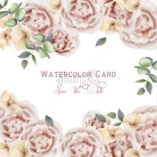 324x324 Delicate Pink Roses Vector Watercolor Background Elegance Flowers