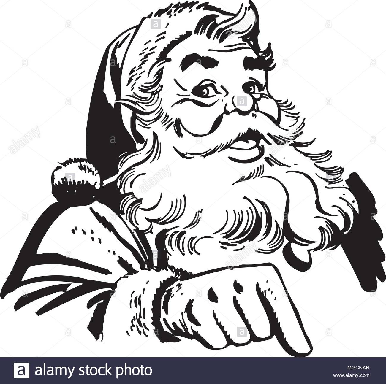 Vintage Santa Vector At Vectorified.com | Collection Of Vintage Santa ...