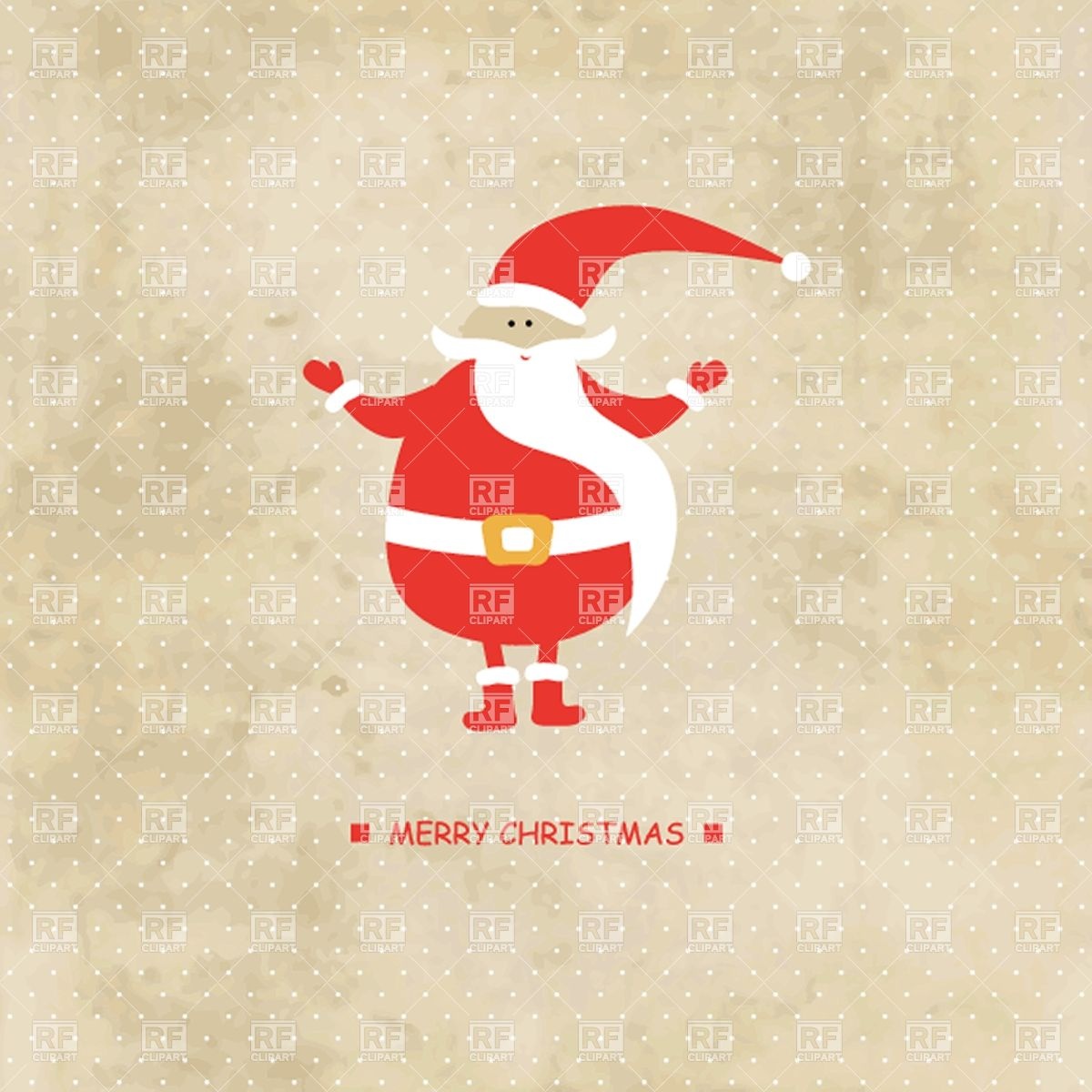 1200x1200 Retro Santa Vector Image Of People Mcherevan