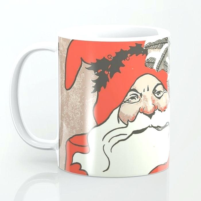 700x700 Vintage Santa Mugs Plastic Pudding And Vector Coffee Mug