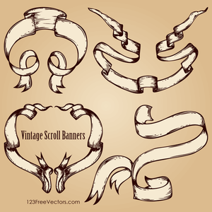 300x300 Free Vintage Scroll Border Clip Art