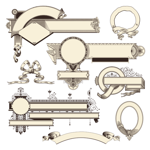 500x500 Vintage Headpieces And Scrolls Vector Free Download