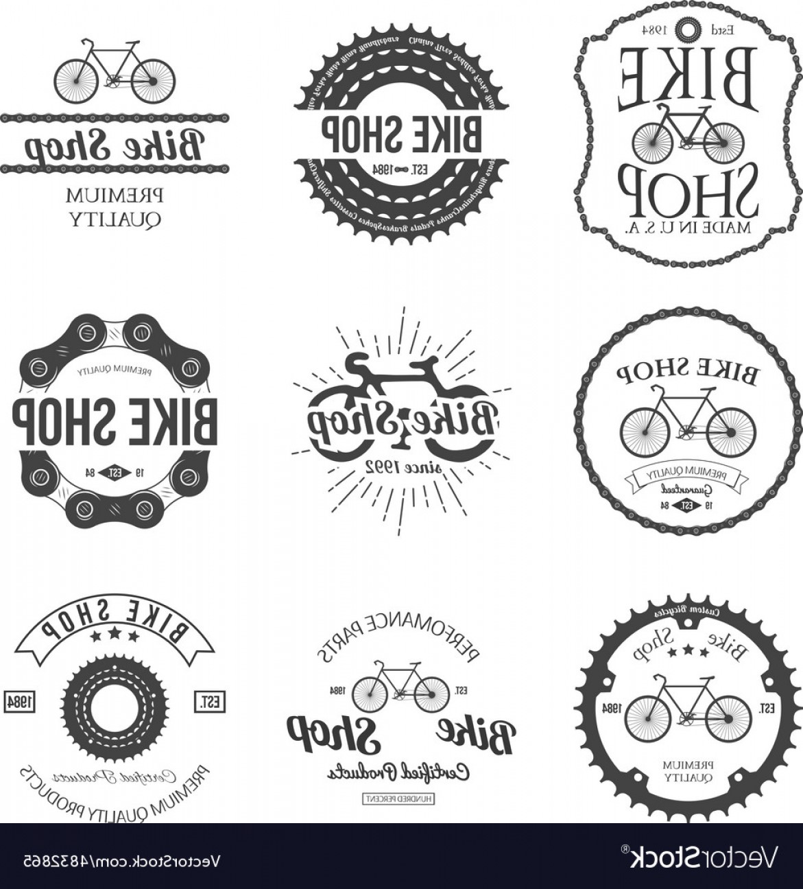 1171x1296 Set Of Vintage And Modern Bicycle Shop Logo Badges Vector Newwaysys