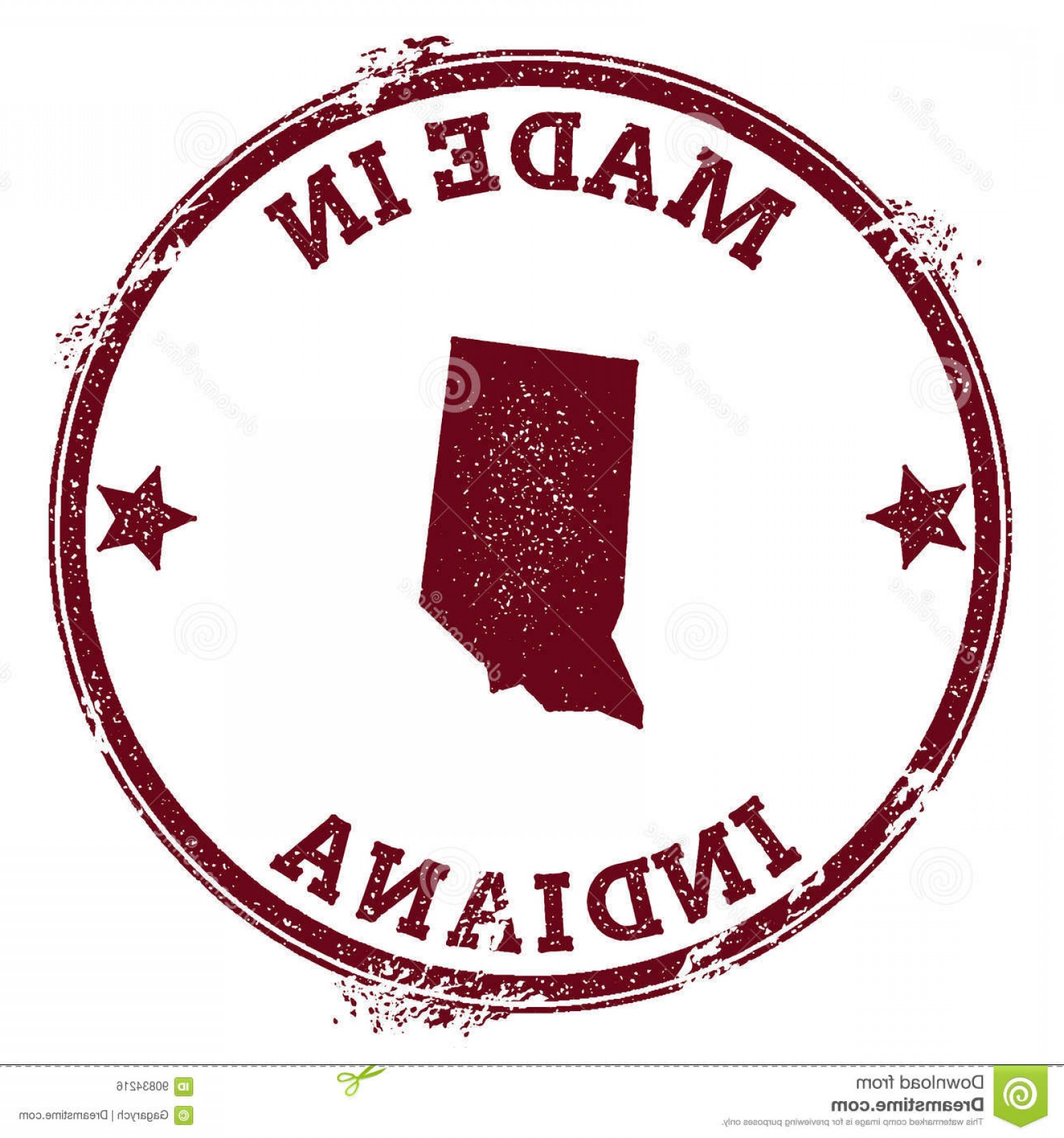 1560x1668 Stock Illustration Indiana Vector Seal Vintage Usa State Map Stamp