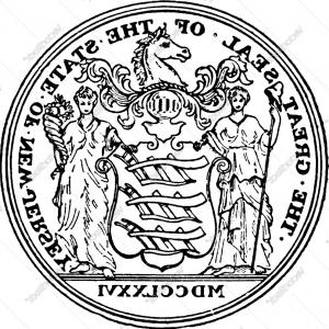 300x300 The Great Seal Of The State Of New Jersey Vintage Vector