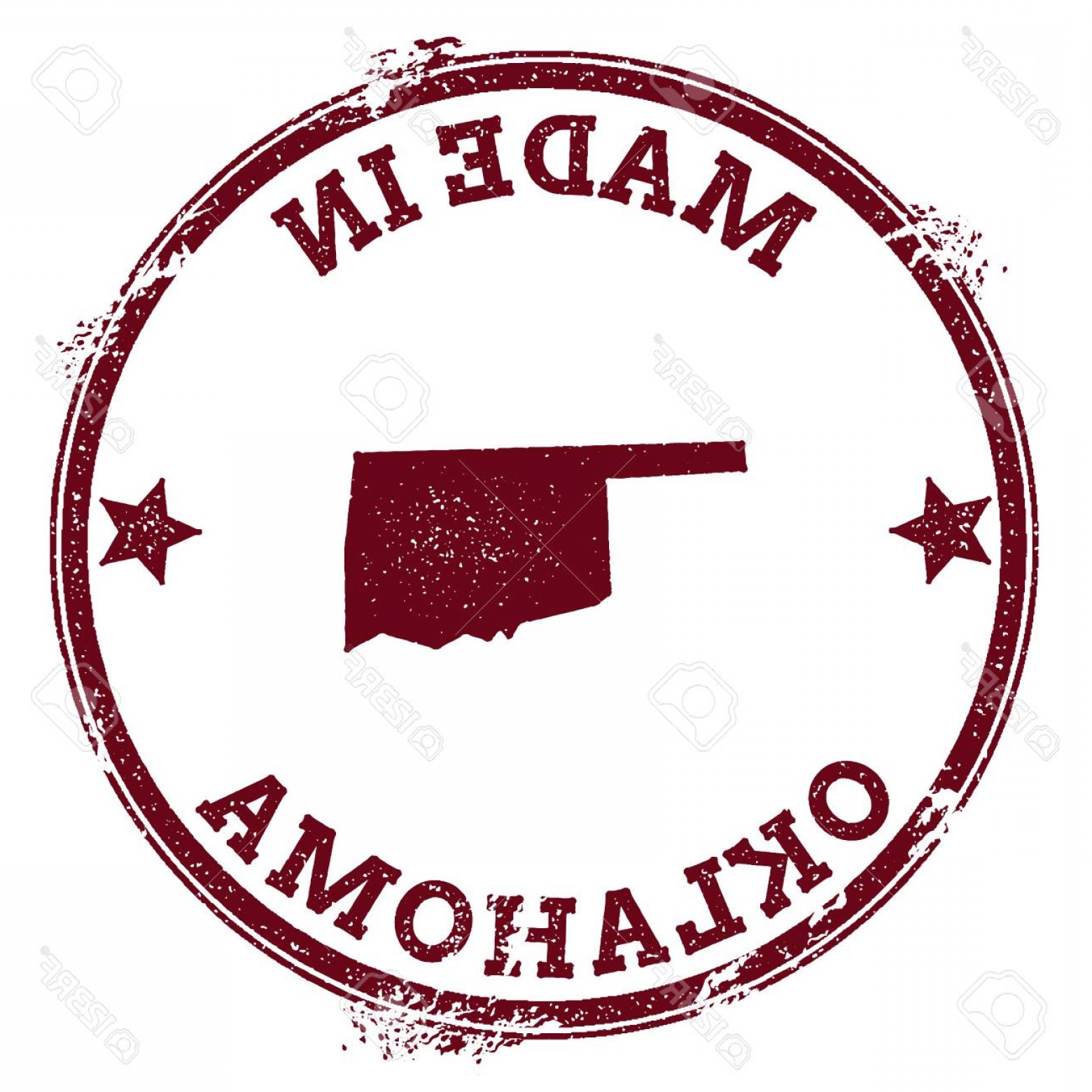 1560x1560 Photostock Vector Oklahoma Vector Seal Vintage Usa State Map Stamp