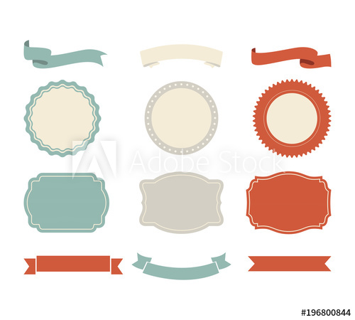 Banner Shape Vector Design Ribbon And Label Tag Vintage Style 500x450 Banner Shape Vector Design Ribbon And Label Tag Vintage Style