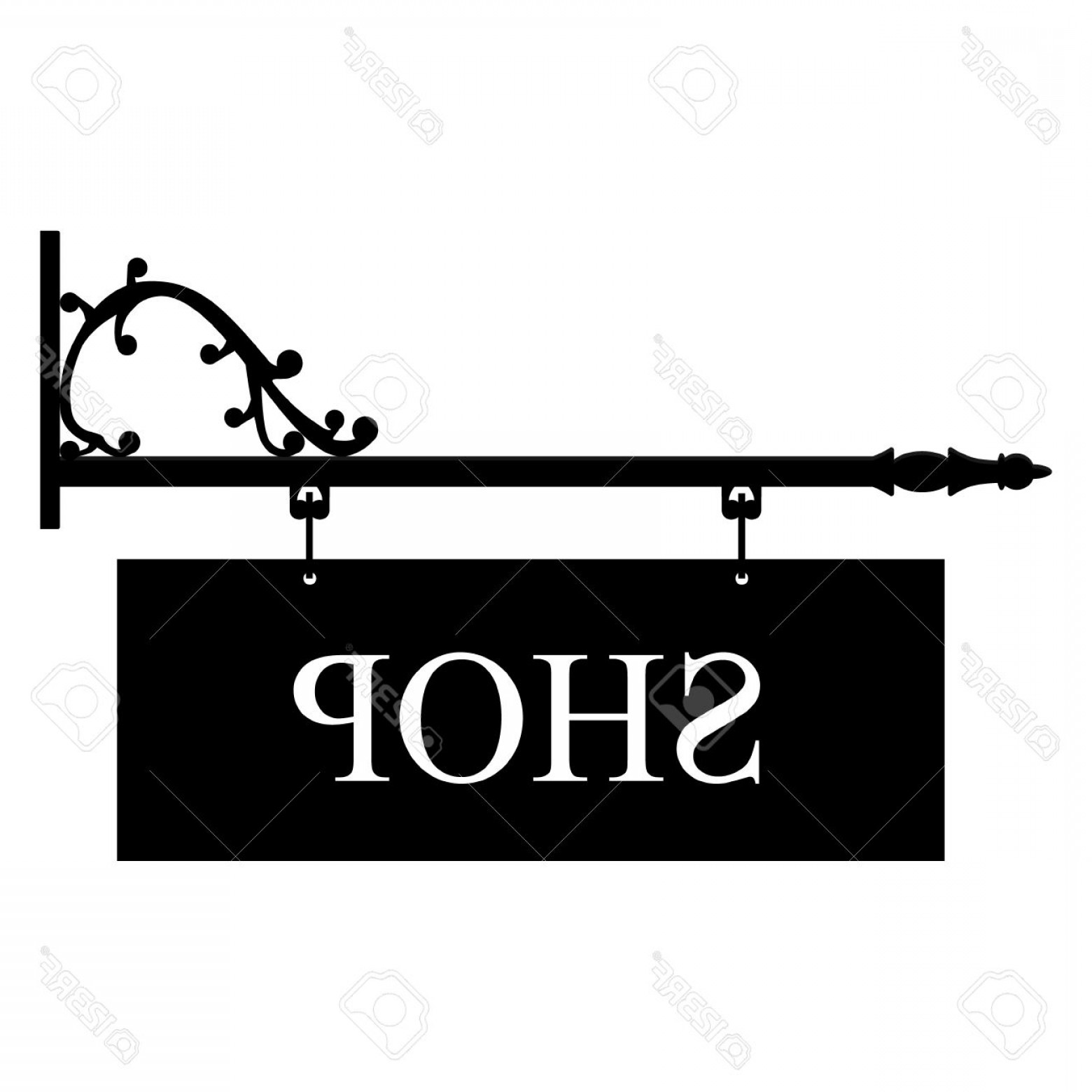 Photostock Vector Vector Illustration Vintage Old Shop Sign 1560x1560 Photostock Vector Vector Illustration Vintage Old Shop Sign