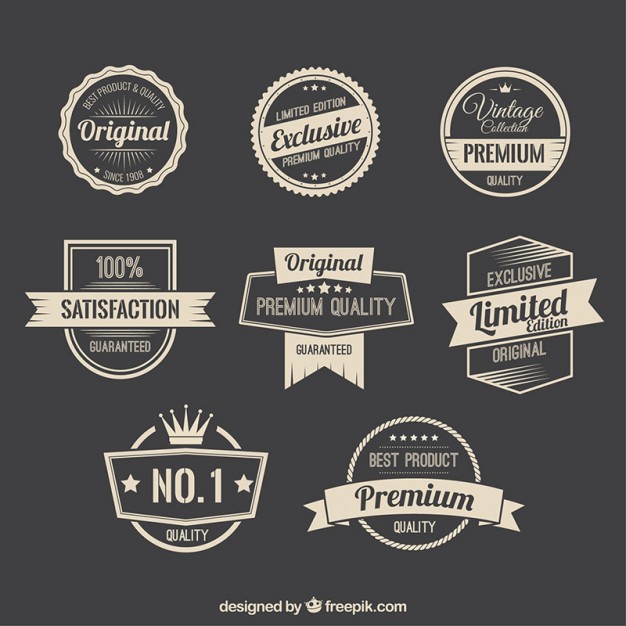 Retro Promotion Badges Vector Free Download 626x626 Retro Promotion Badges Vector Free Download
