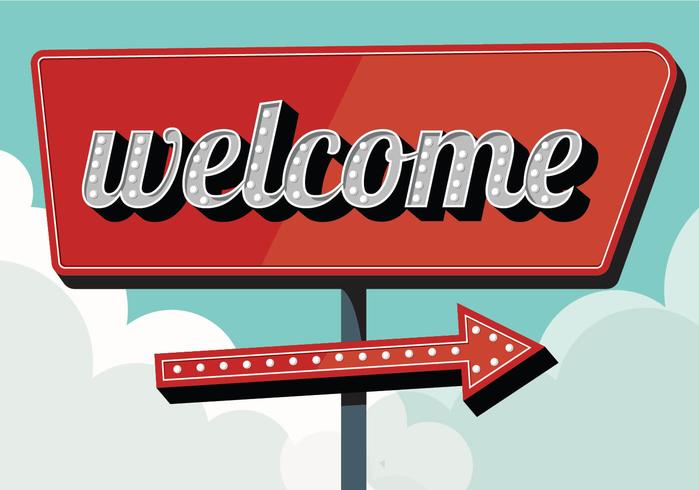 Welcome Vintage Sign 699x490 Welcome Vintage Sign