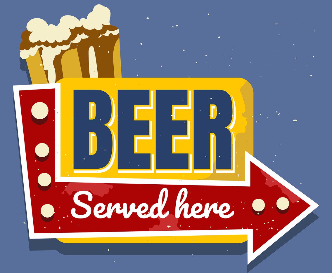 Beer Vintage Sign Free Vector 1136x936 Beer Vintage Sign Free Vector