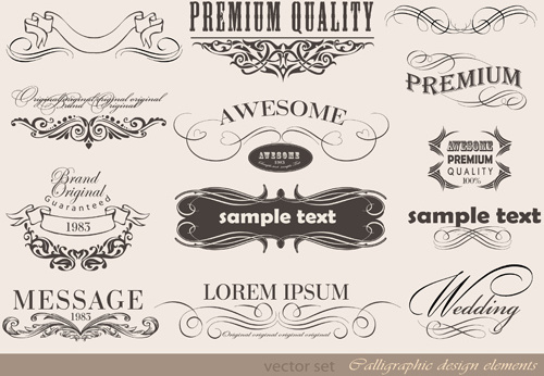Free Vintage Design Element Vectors Free Vector Download 500x346 Free Vintage Design Element Vectors Free Vector Download