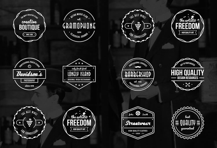 Free Vintage Logo Badge Template Collections 750x513 Free Vintage Logo Badge Template Collections